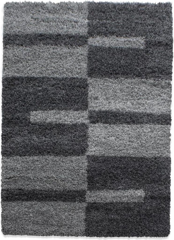 RECTAN gewebter Hochflor-Teppich mit geometrischem Muster
