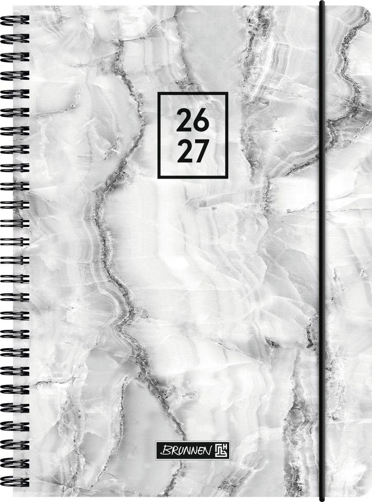 Schülerkalender 2026/2027 "Grey Marble" | A5, Kunststoff Produktbild 