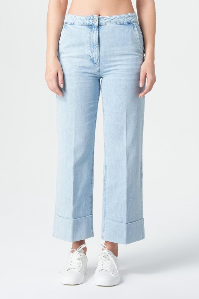 M.O.D Miracle of Denim Nele Wide Leg Jeans Damen Deco Grey