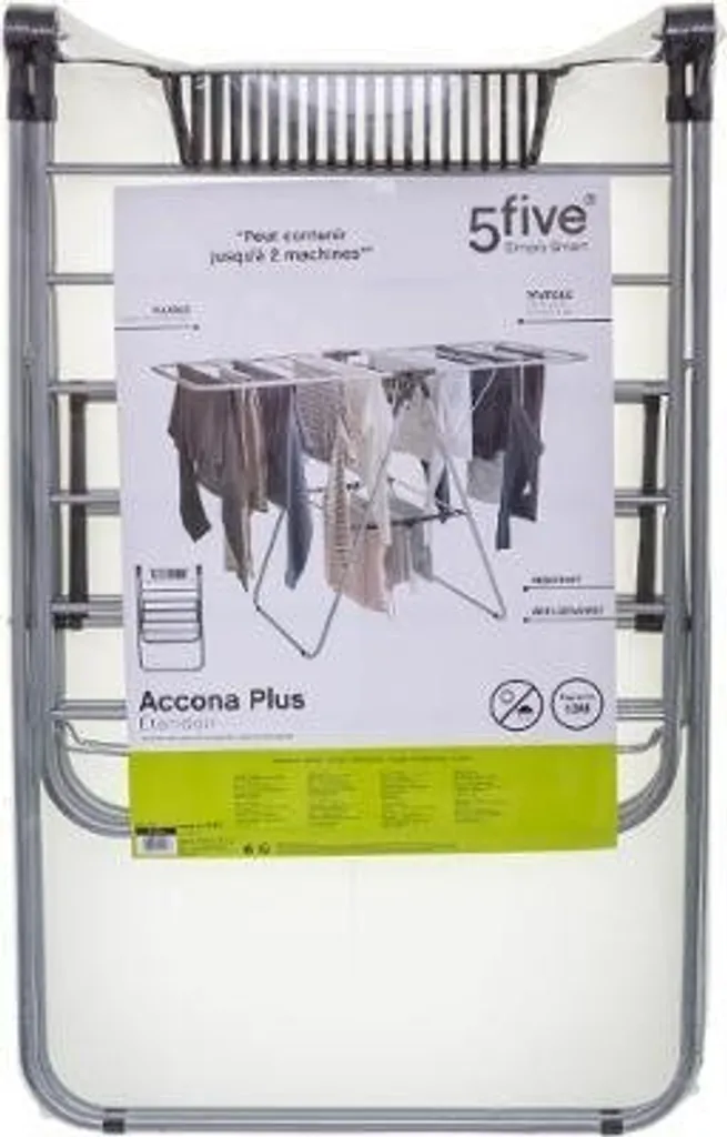 Séchoir à linge pliable Accona Plus 13m 5 Five Simply Smart - Blanc - 10