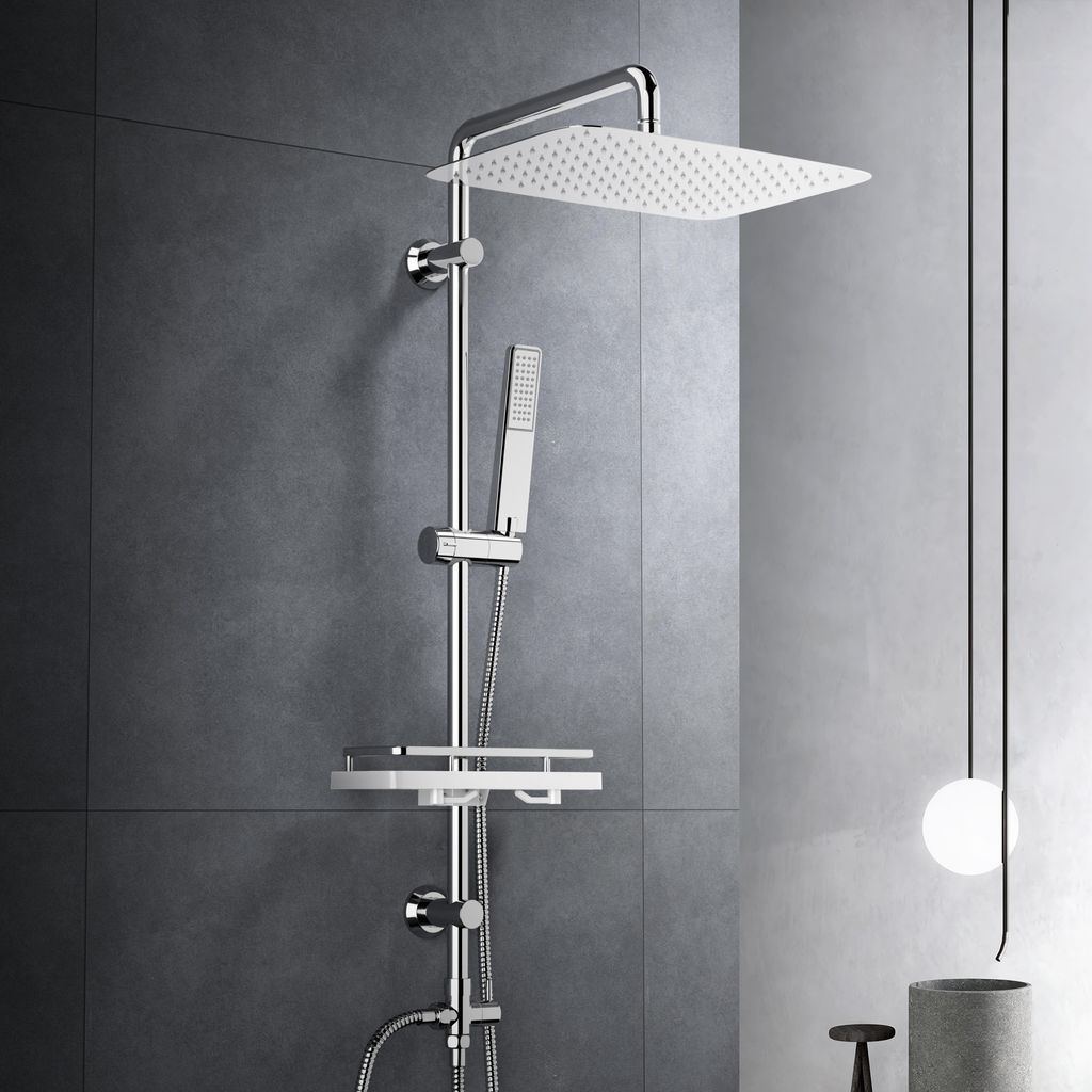 JOHO Regendusche Duschsystem ohne Armatur, Edelstahl Produktbild 
