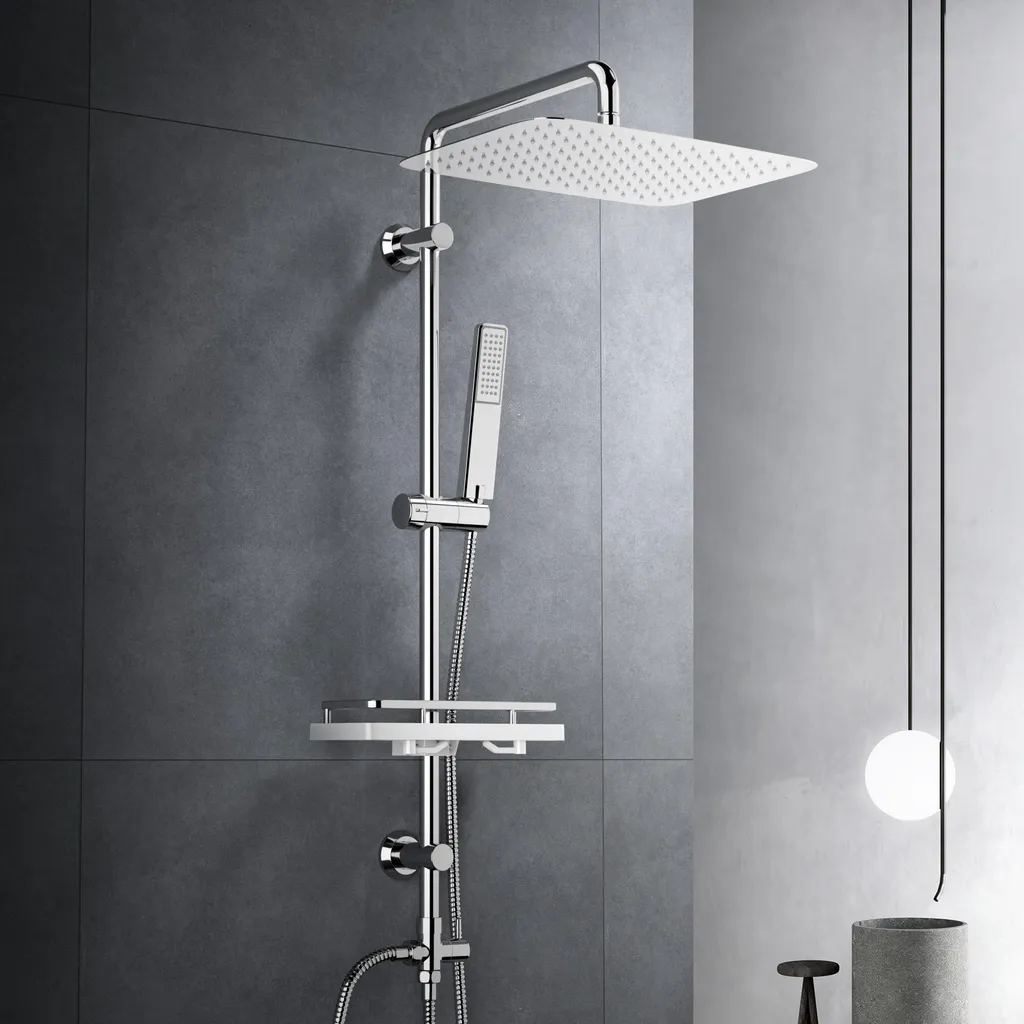 JOHO Colonna Doccia Pioggia XXL 35x25cm: Benessere e Design Inox 304