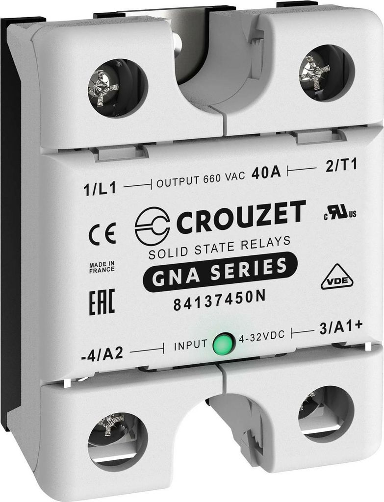 Crouzet Halbleiterrelais 84137450 N 40 A Schaltspannung Max. 660 V/Ac 1 St.