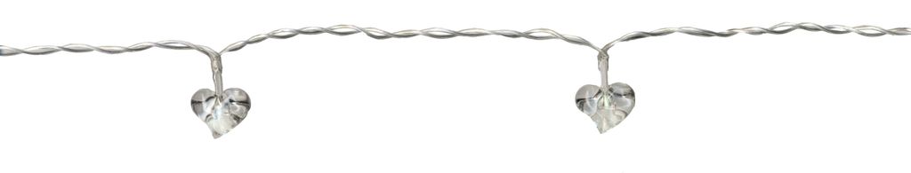 Best Season LED-Lichterkette "Heart-Battery"10tlg. 10 klare Herzen, daylight LED, batterie, ca.1,35m, 726-10