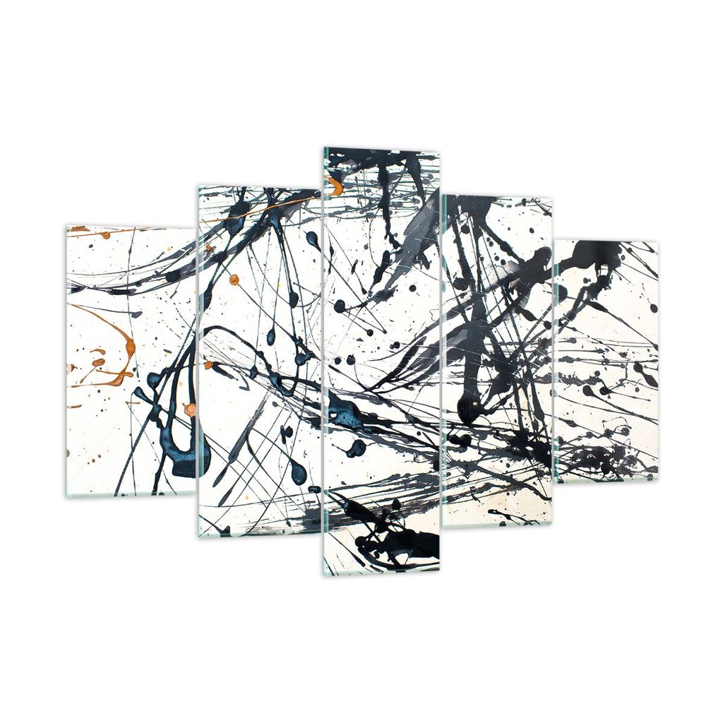 Bilder auf glas - Abstraktion modern - 150x100cm - Glasbilder - Wandbilder - Kunstdruck - zum Aufhängen bereit - Wanddekoration aus Glas - Glas Bi...