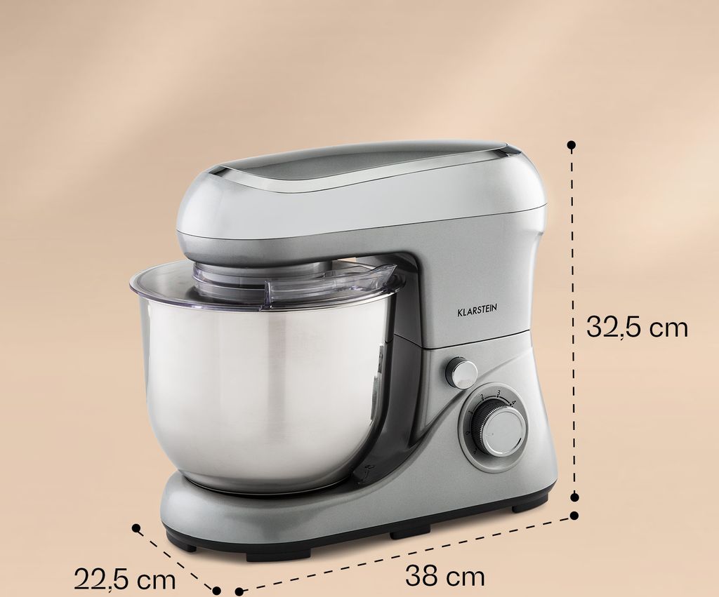 Klarstein Knetmaschine Küchenmaschine zum Backen, 1300W Produktbild 6