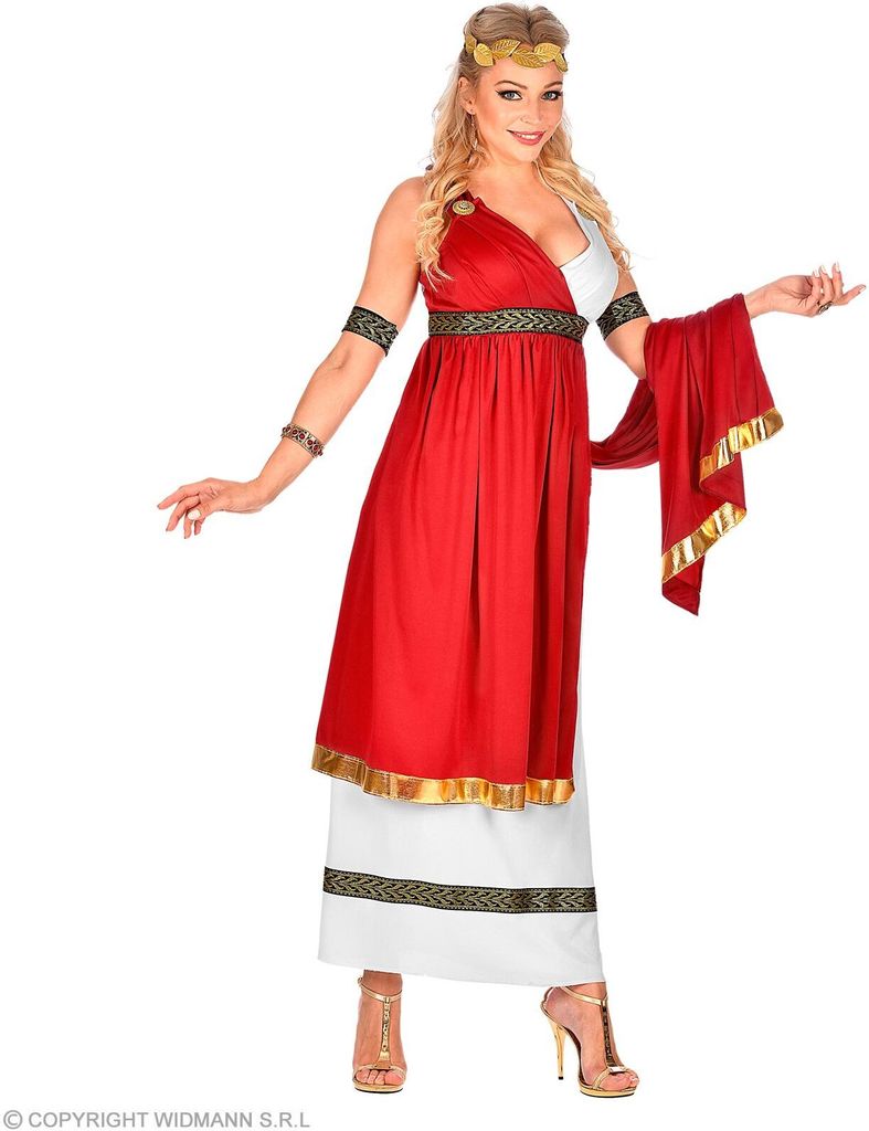 "R?MISCHE KAISERIN" (Kleid mit Umhang, Armb?ndern, Lorbeerkranz)
