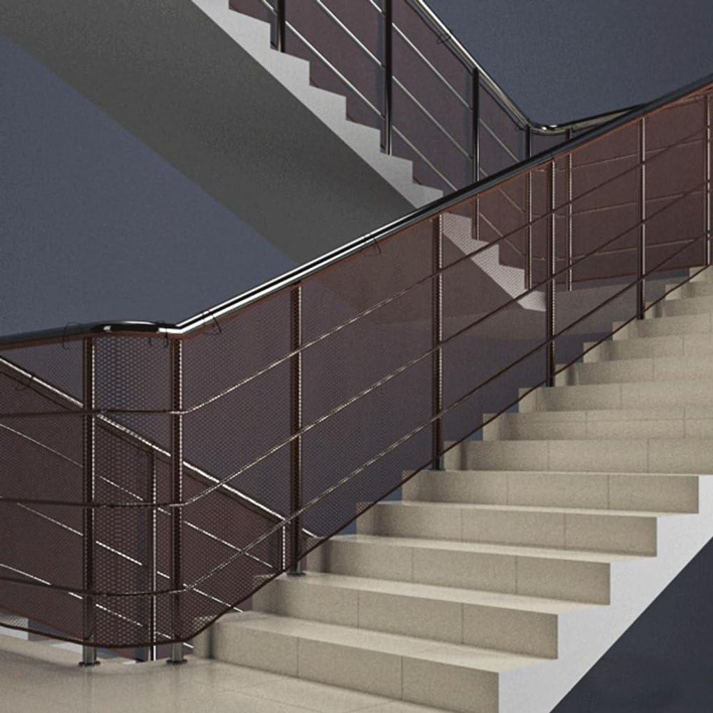 Kinder Sicherheitsnetz 300 x 90 cm - Treppenschutz und Sturzsicherung für Kinder und Haustiere