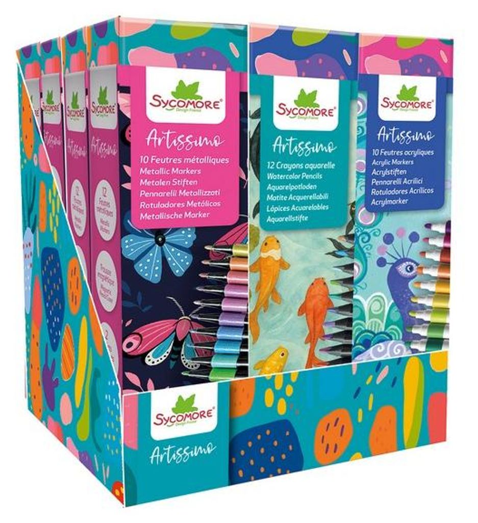 Sycomore Artissimo - Assortiment de 12 pcs en display