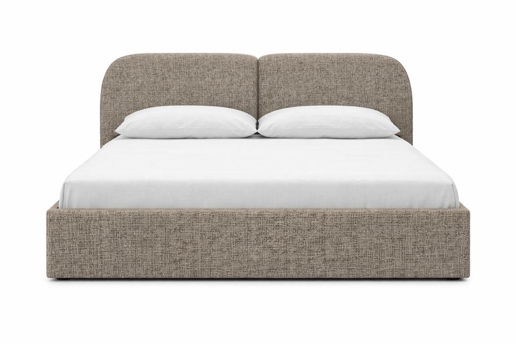 Sofello Polsterbett Sogno 200x200 mit Bettkasten | Modernes Produktbild 