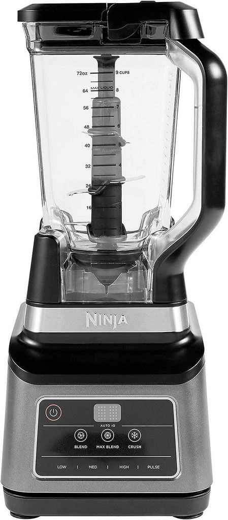 NINJA Standmixer Standmixer Glasbehälter, 2in1 Mixer, Mixen, Max Mixen und Zerkleinern, 1400,00 W, 2,1L Krug & 700ml Becher, Smoothie Set, Handmixer