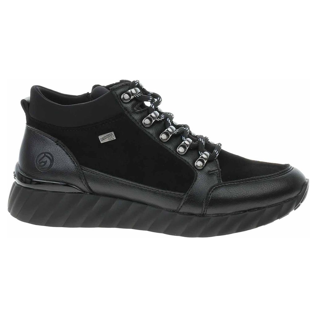 Remonte Damen Schnürstiefel in Schwarz, Größe 37