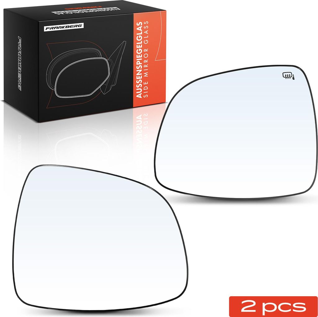 Frankberg 2x Spiegelglas Außenspiegel Vorne Links Rechts für Fiat Sedici Suzuki SX4