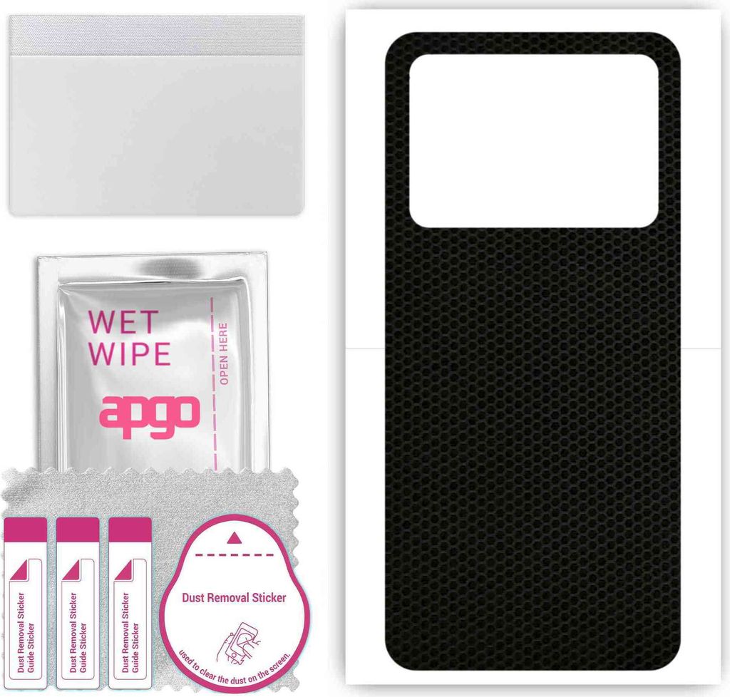 apgo Rückseite Schutzfolie, Skin, kompatibel mit Umidigi A15 Ultra, Hinten Displayschutzfolie aus Vinylfolie, kratzfest, einfache Montage - Matrix