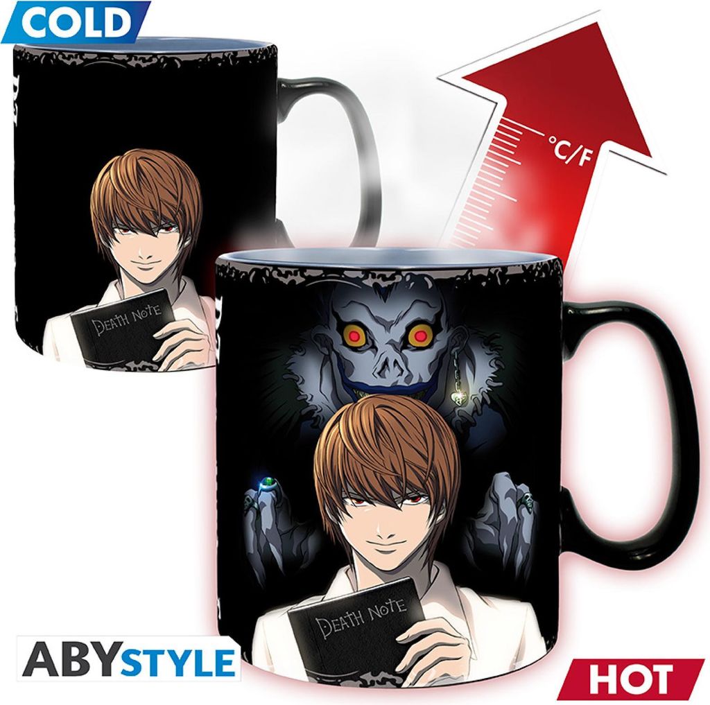 DEATH NOTE - Mug Heat Change - 460 ml - Kira & L - cardboard box