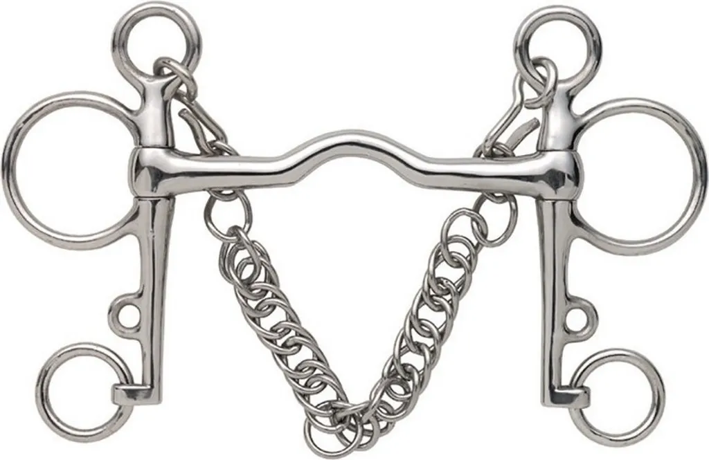 Mors de bride Shires avec grand passage de langue ER580 en argent
