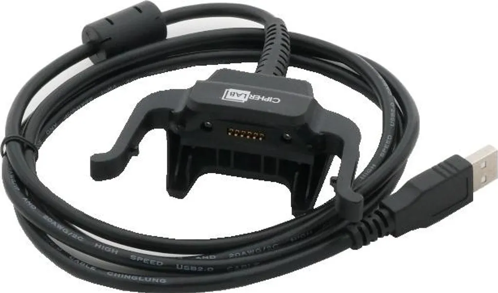 Câble Snap-On USB haute performance pour CipherLab RK25 RK26 noir