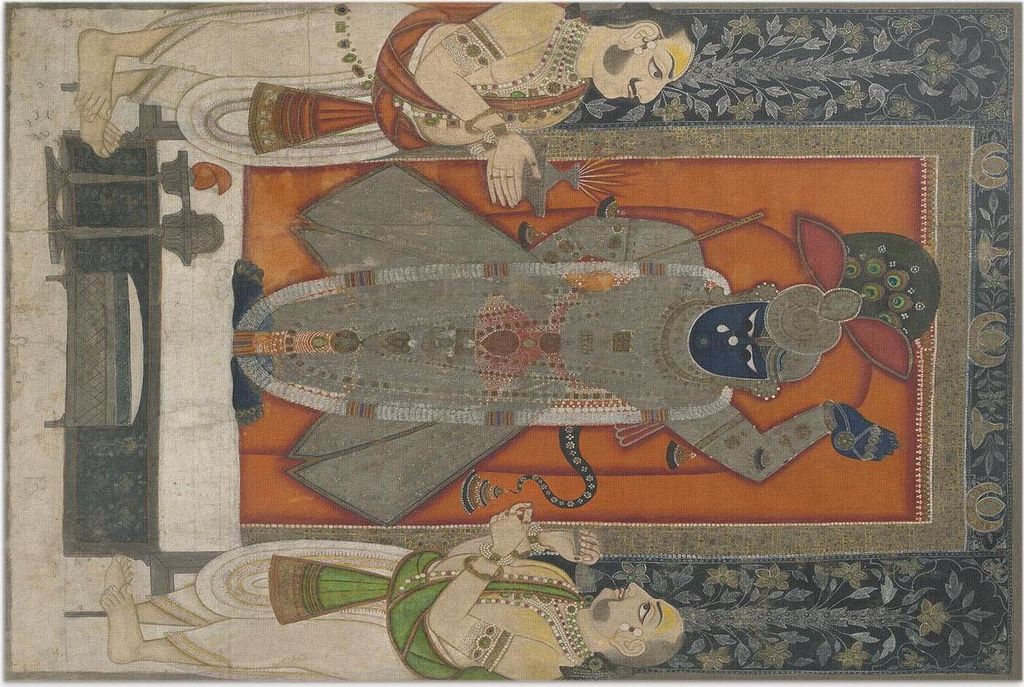 Krishna Hindu – Vinylteppich – 80x120 cm – Outdoor Teppich – Terrasse – Wetterfest – Modern