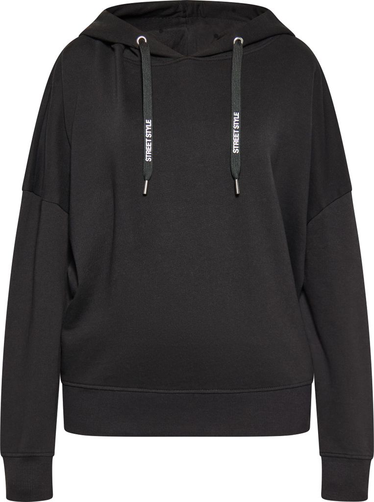 SWIRLY damen sweatshirt - schwarz, XS