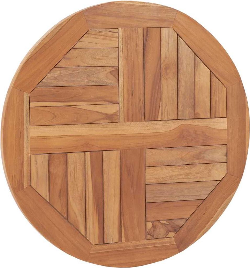 vidaXL Tischplatte Massivholz Teak Rund 2,5 cm 60 cm Produktbild 