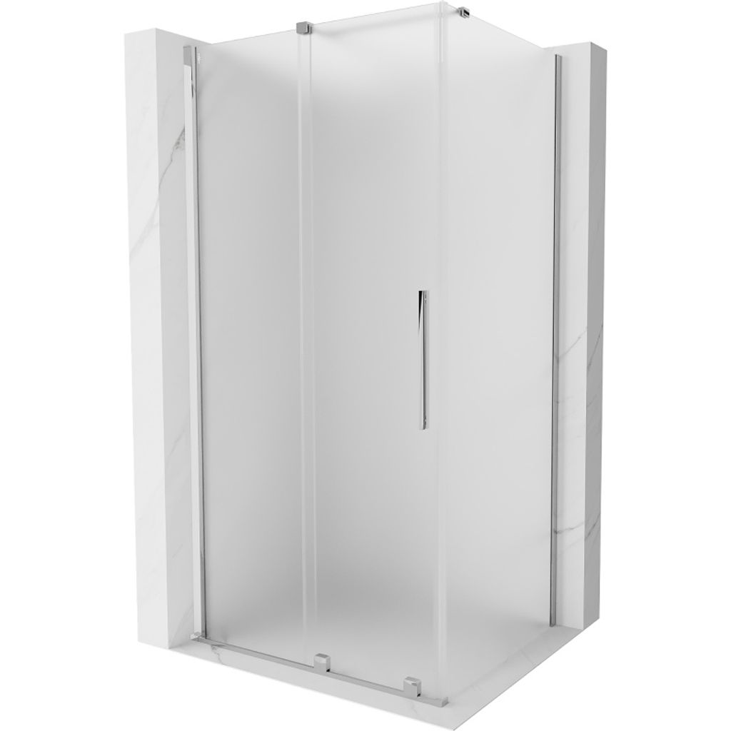 Mexen Velar Duschkabine verschiebbar 130 x 90 cm, Frost, Chrom - 871-130-090-31-01