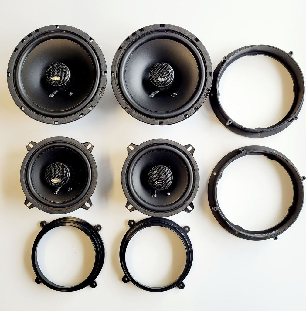 Mac Audio Lautsprecher Einbauset passend für Saab 9 3 Lautsprecher Tür Vorne und Seitenheck