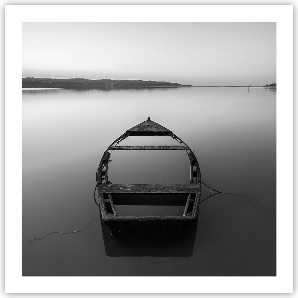 Poster - Poster ohne Rahmen - £ódŸ Einsamkeit Leere - 60x60 cm - Wand Bild - Wanddeko - Wandbilder - Kunstposter - Wandposter - Bilder - Kunstdr...