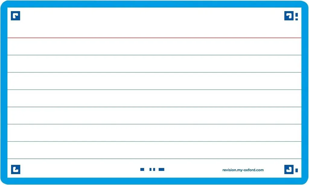 Flash Card Oxford 400133876 Turchesi | Qualità Professionale 250g - 1