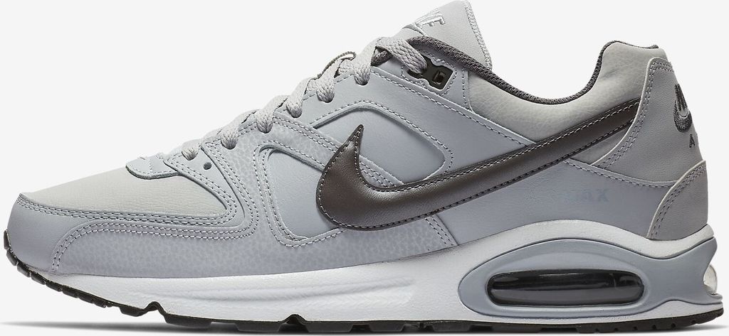 Nike Air Max Command Leather Sneaker grau/dunkelgrau/weiss Produktbild 