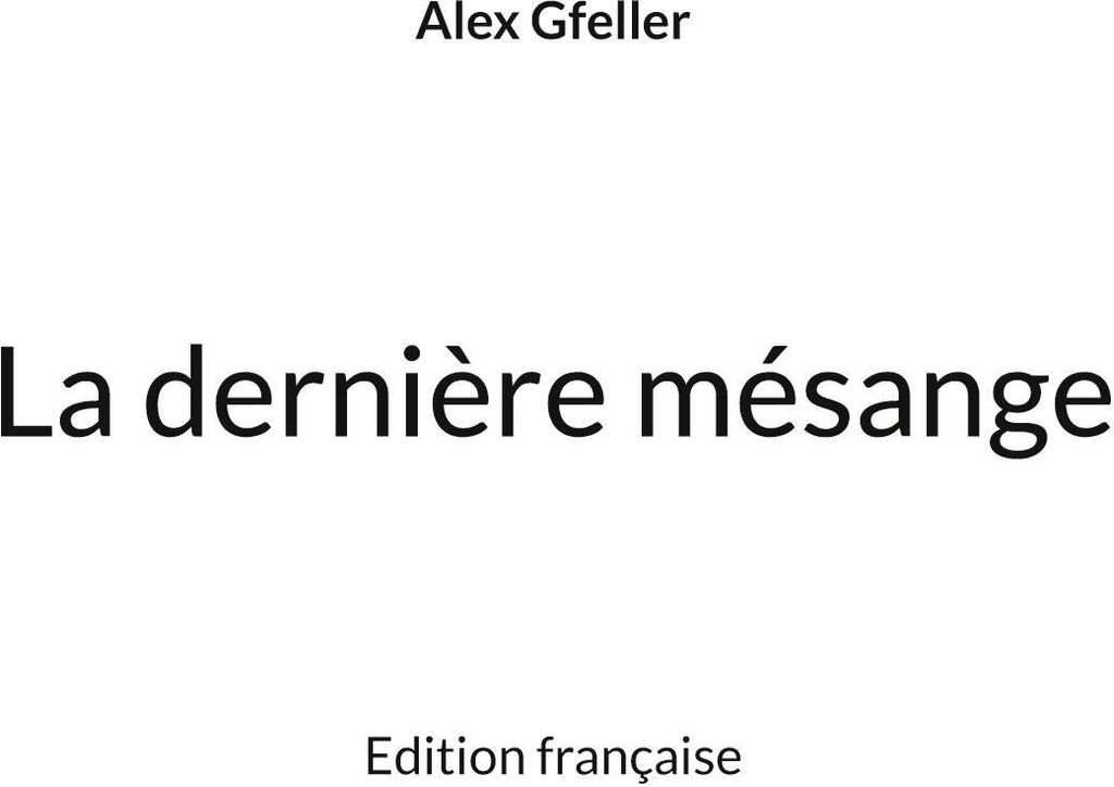 La dernière mésange