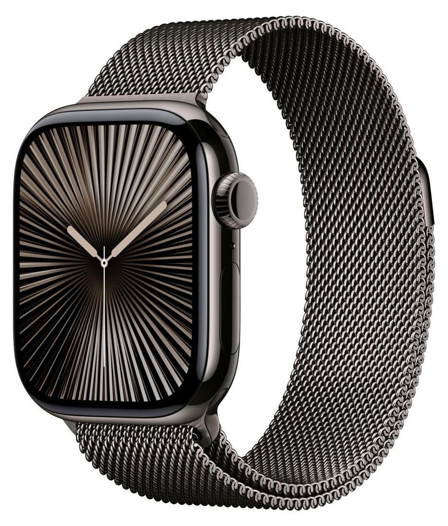 Watch Apple Watch Series 10 GPS + Cellular 42mm Slate Titanium Case with Sport Loop - Slate Milanese
