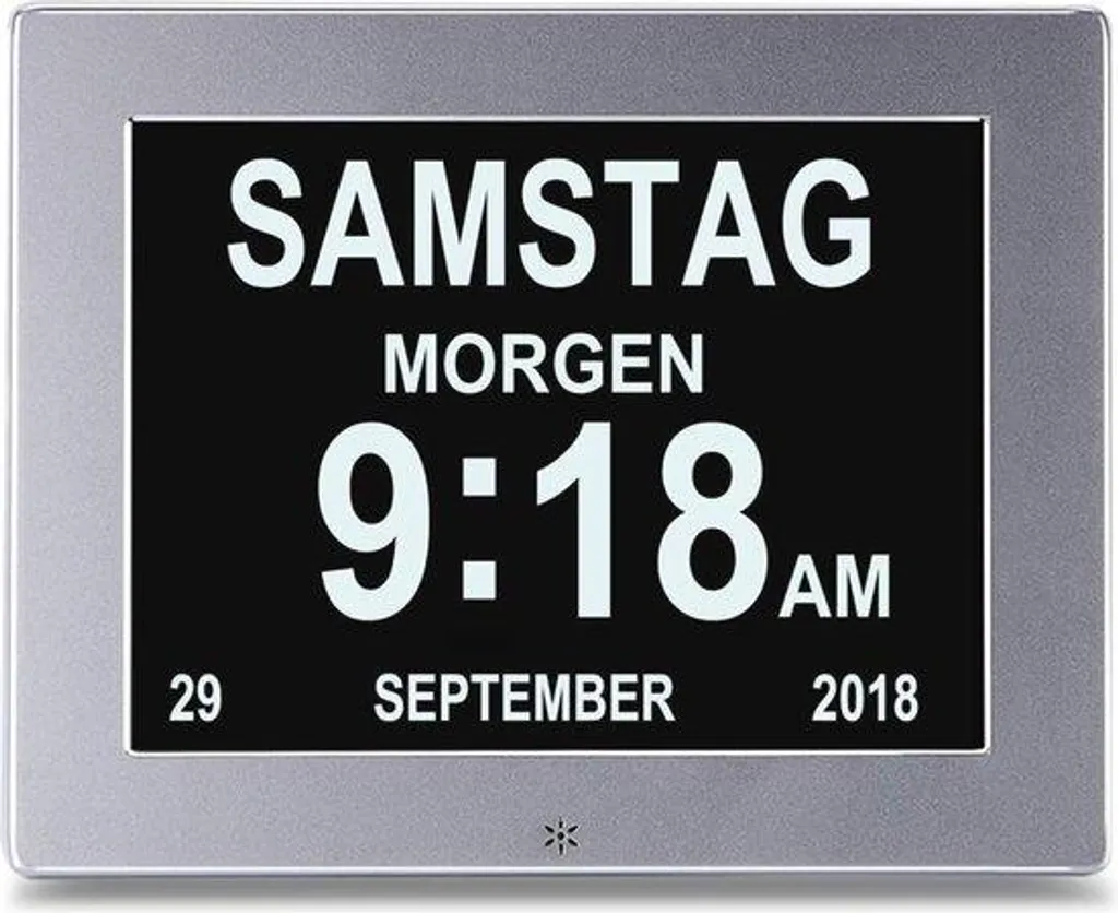 Horloge numérique de table avec date et alarme sonore pour senior