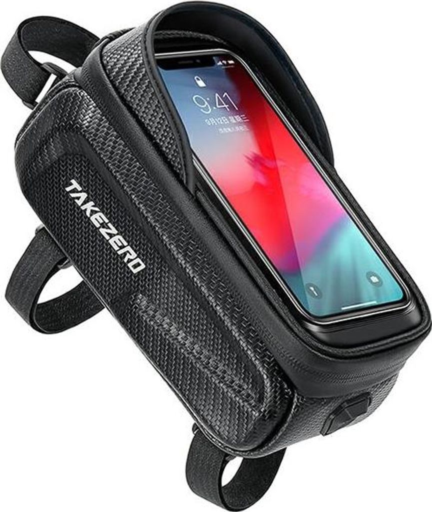 Fahrradtasche/Griff Takezerotz01 Umhängetasche Schwarz/Schwarz