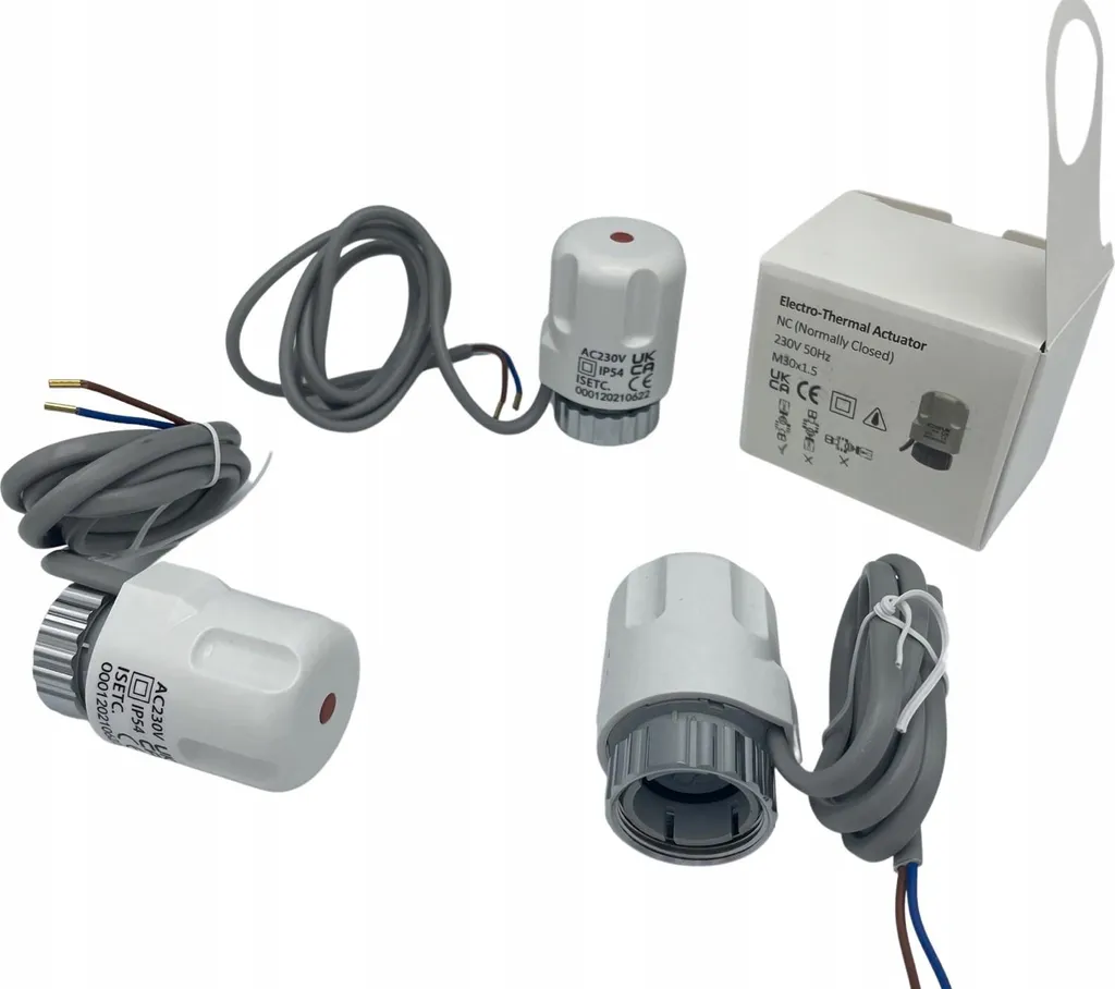 Servomoteur 230V IP54 pour régulation de zone plancher chauffant eau