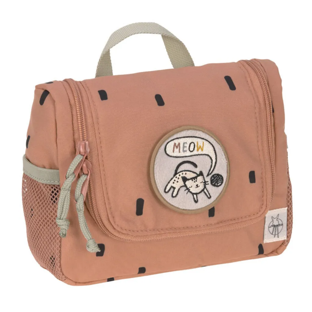 Lässig KIDS Mini Washbag Happy Prints Caramel : Trousse de Toilette Enfant