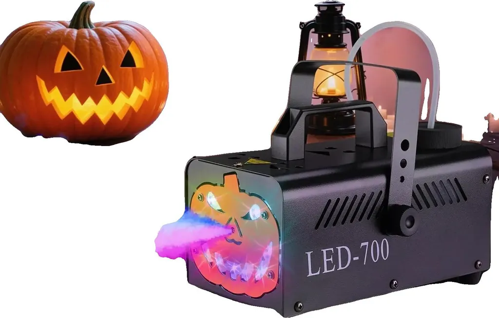 Machine à fumée 500W avec 3 LED RGB - Fête et Spectacle 220V (16m²)