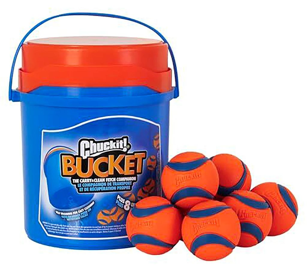 Chuckit Bucket con ultra ball Medium 8 pezzi. Immagine del prodotto 