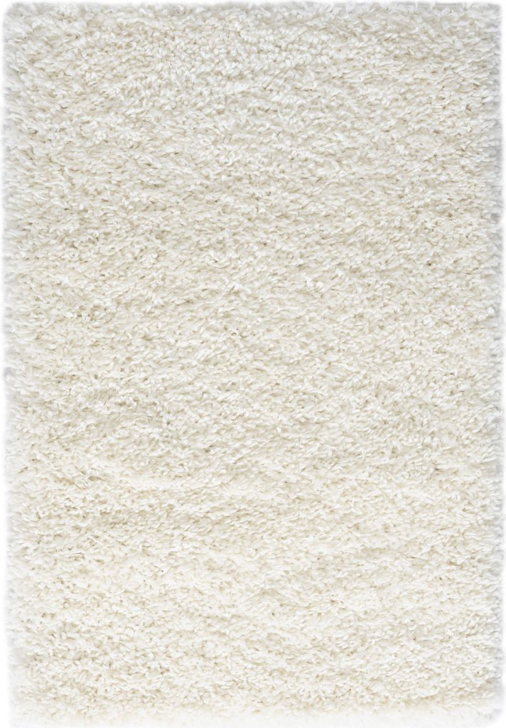 MY-RUG Teppich, Hochflorteppich Shaggy Star, 90x60, Weiß, leicht glänzend, extra flauschig, Rechteckig