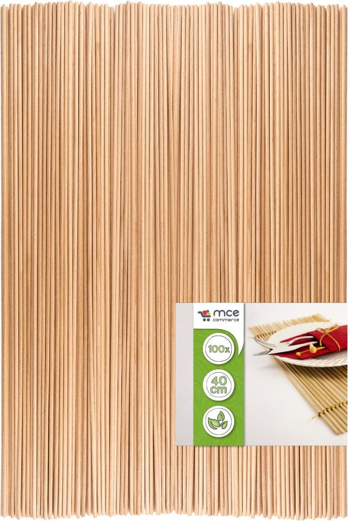 Holzstäbe rund aus Buche natur, Ø 3 mm Länge 40 cm, 100 Produktbild 