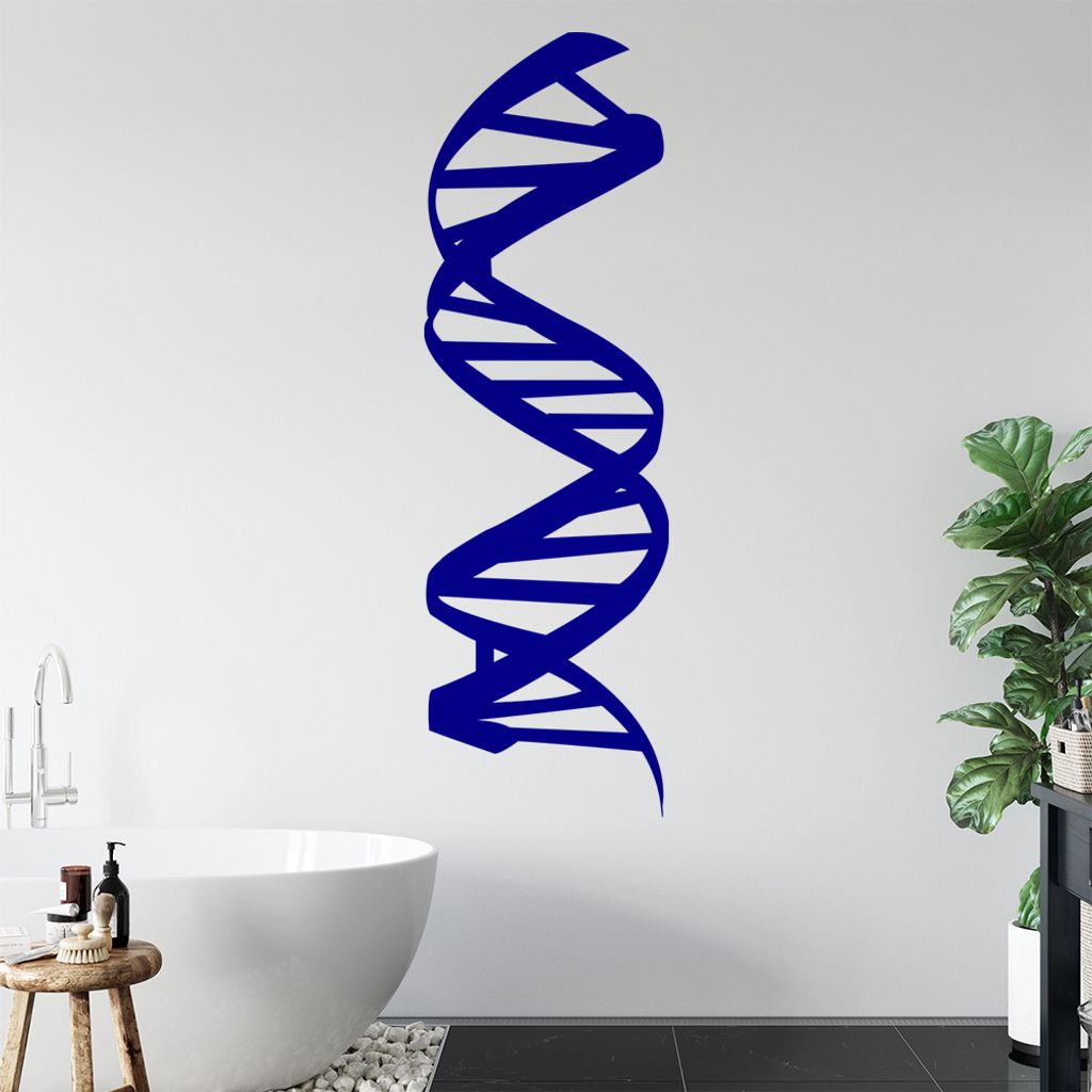KIWISTAR Desoxyribonukleinsäure DNS Wandtattoo in 6 Größen - Wandaufkleber Wall Sticker - Dekoration, Küche, Wohnzimmer, Schlafzimmer, Badezimmer