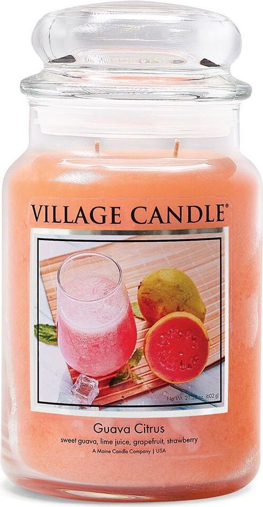 Village Candle Guava Citrus Duftkerze Großes Glas 602 g