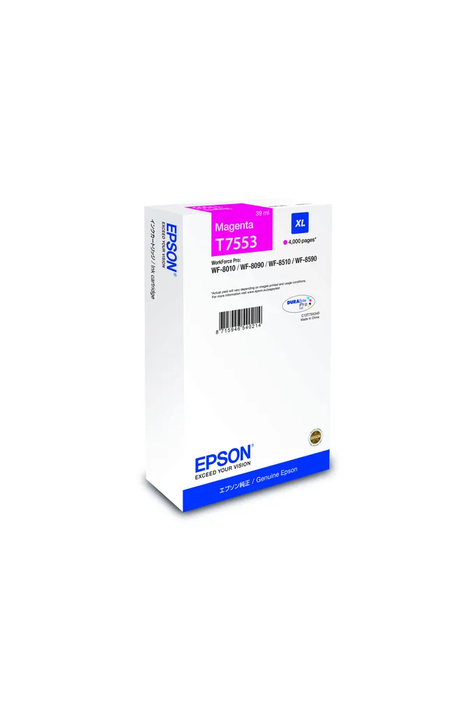 Epson T7553 XL Magenta Cartouche Originale 39 ml Haute Capacité Série