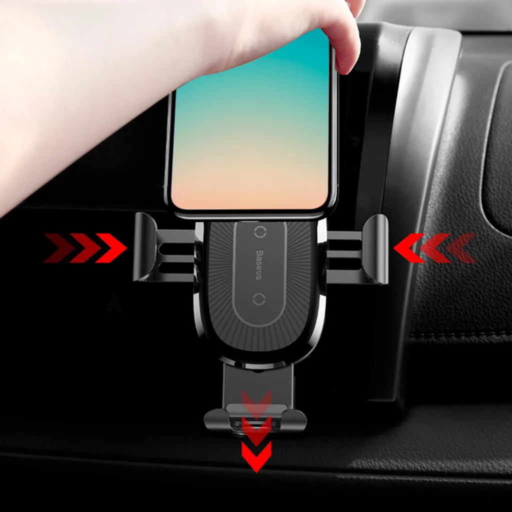 Support Téléphone Voiture Chargeur Induction Qi Baseus pour Aération - 11