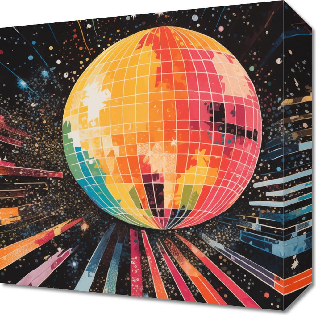 Bild 30x30cm Disco Spiel!
