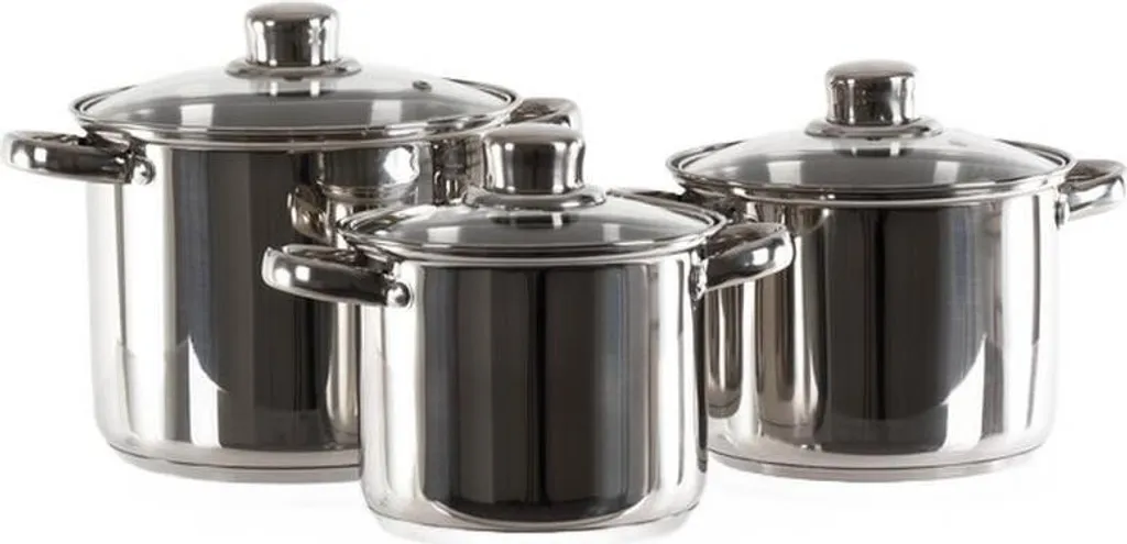 Set Pentole Camp4 Acciaio Inox 6 Pezzi - Batteria Campeggio Professionale - 1
