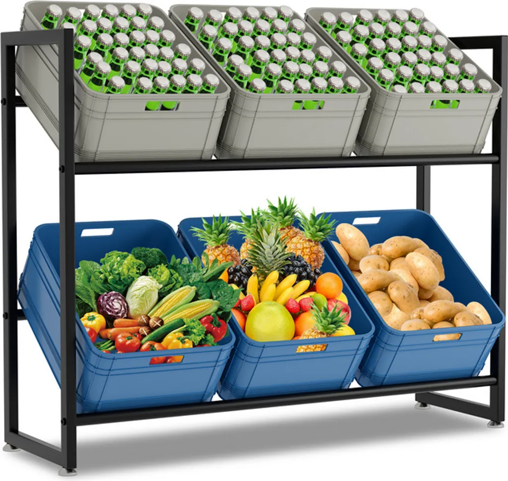 TolleTour Portabottiglie 105x32x85cm: Mobile Bar per Cucina e Soggiorno