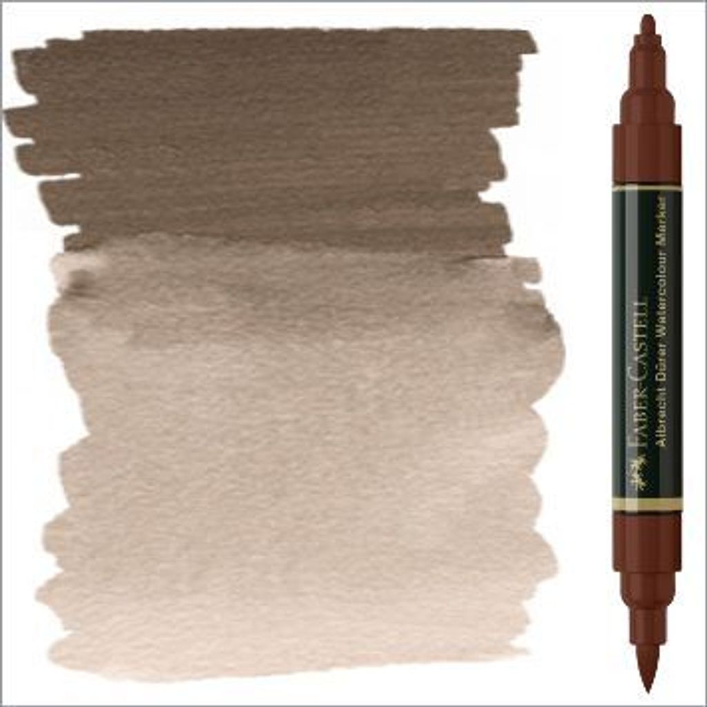 Faber-Castell Albrecht Dürer Watercolour Marker sepia dunkel, 1 Stück(e), Sepia, 3 Jahr(e), Brush/Bullet tip, Rund, Tinte auf Wasserbasis