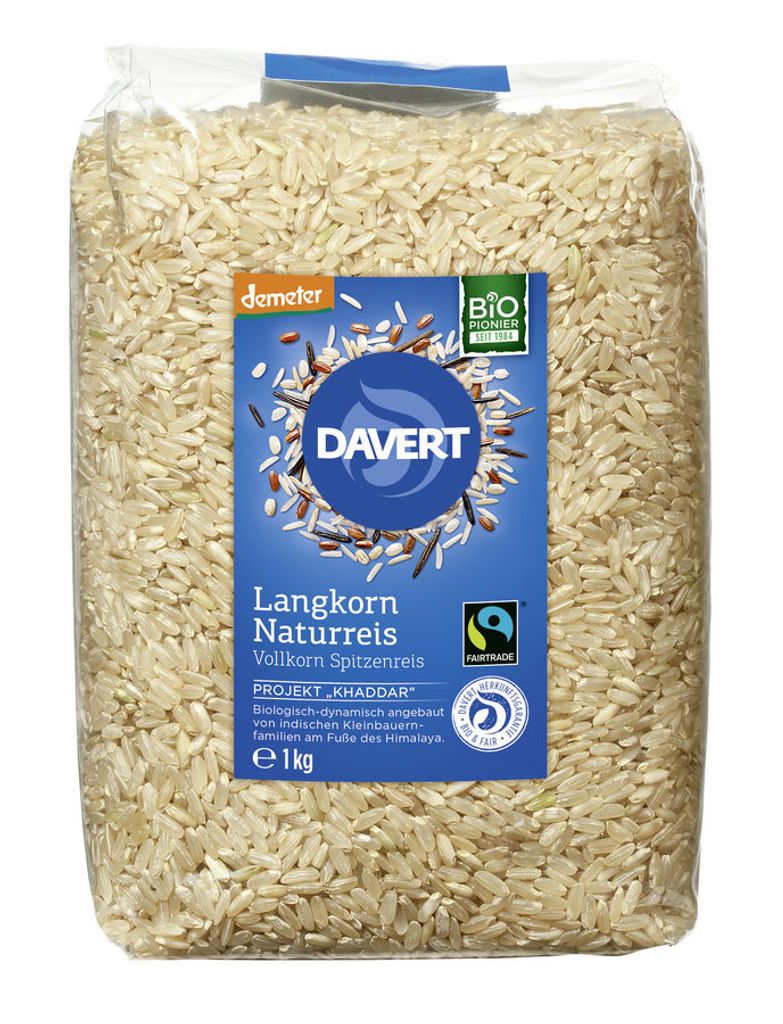 Riz naturel long grain complet 1kg Image du produit 