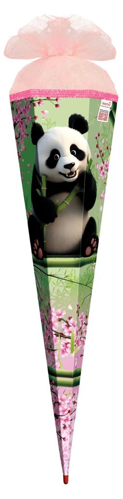 ROTH 678926 ROTH Schultüte "Panda", eckig, 850 mm, mit Zdjęcie produktu 