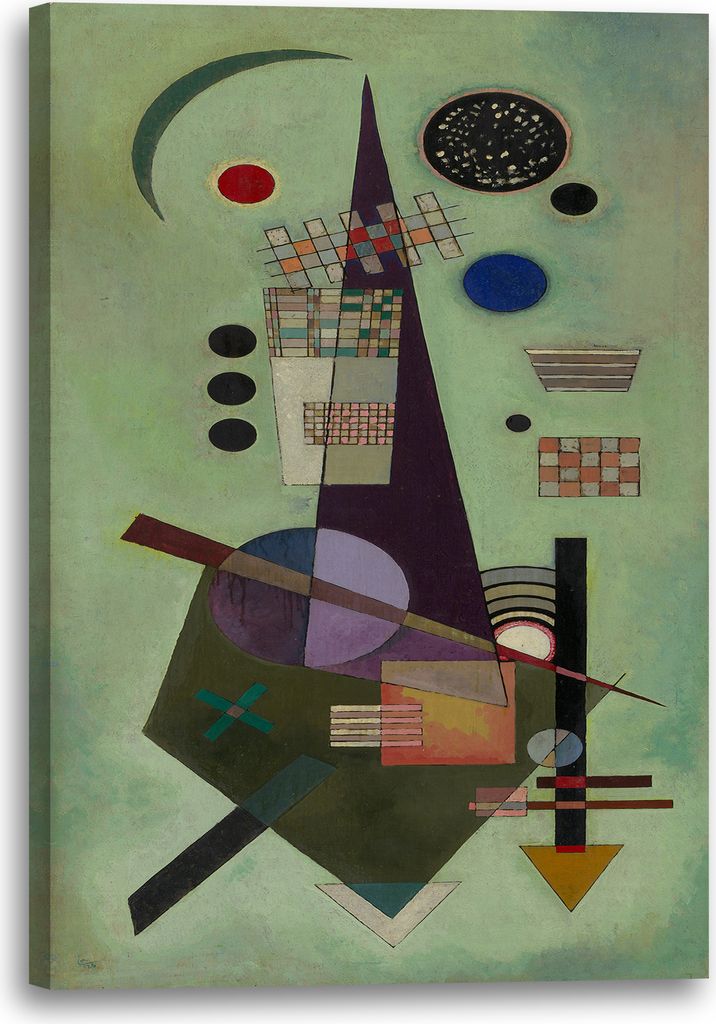Leinwandbild (70x100cm): Wassily Kandinsky - Ausgedehnt (1926), echter Holz-Keilrahmen inkl. Aufhänger, handgefertigt in Deutschland